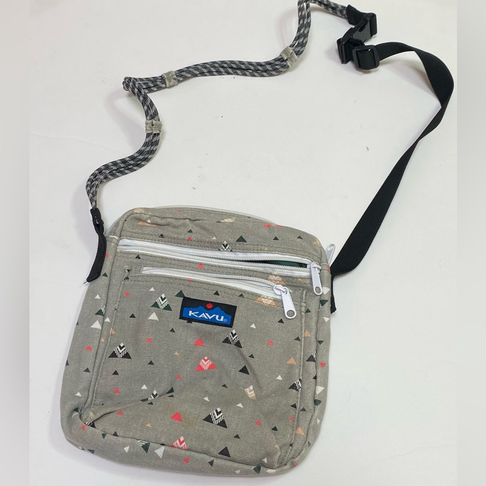 Kavu Canvas Aztec Geometric Adjustable Crossbody Bag Travel Nature Outdoor
